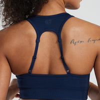 Motion Seamless Racer Back Bra | Sapphire Blue