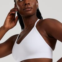Define 2.0 Seamless Halter Neck Bra | White