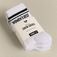 Premium Crew Stripe Socks (3PK) | Black/Dark Olive/Silver Grey