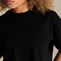 Comfort WB Logo Oversized Cropped T-Shirt | Black