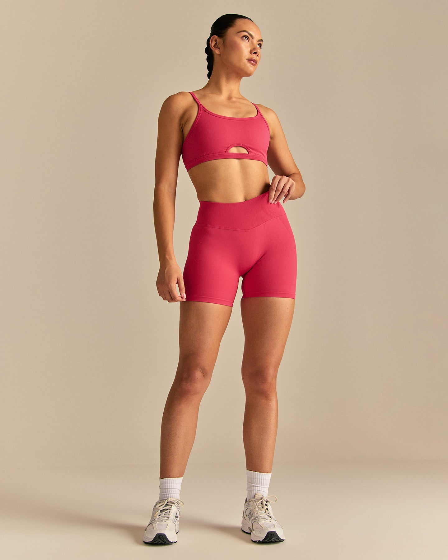 Emphasize Mid Waist 5" Shorts | Watermelon