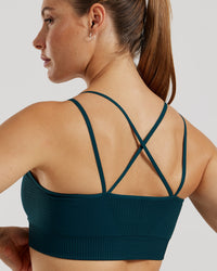 Power Seamless Sports Bra | Dark Moss