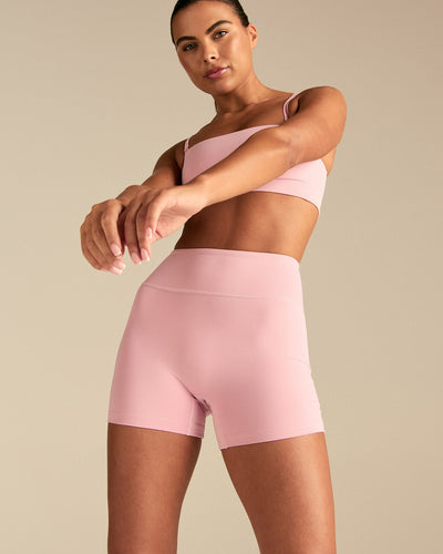 Essential High Waist Shorts | Sweet Pink