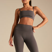 Essential High Waist Flared Leggings | Slate Grey