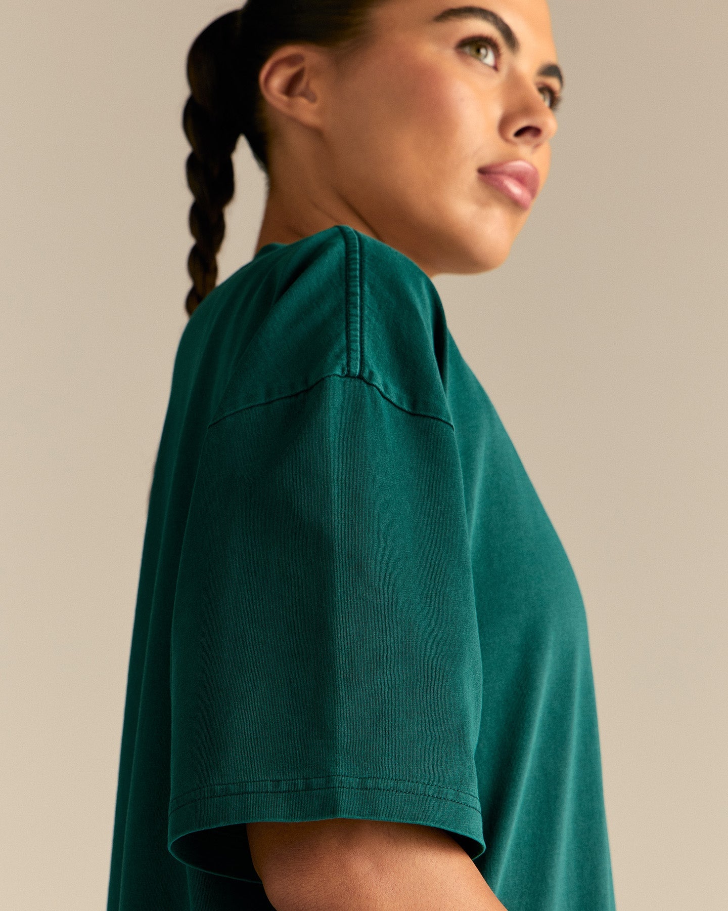 Comfort Oversized Short Sleeve T-Shirt | Vintage Midnight Green