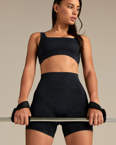 Silicone Lifting Straps | Black