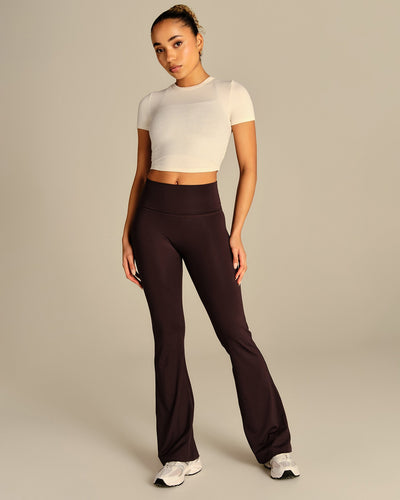 Comfort Ribbed Cropped T-Shirt | Coconut White