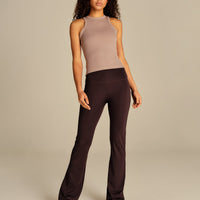 Comfort Ribbed Midi Tank | Mauve Taupe