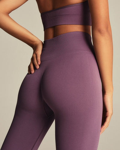 Power Seamless Scrunch Leggings | Dusk Plum