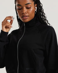 Comfort Light Full Zip Sweat | Black