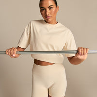 Comfort Athletic Club Oversized T-Shirt | Off White