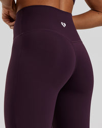 Essential Mini Flared Leggings | Midnight Plum