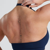 Motion Seamless Halter Bra | Sapphire Blue