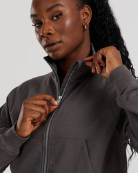 Comfort Light Full Zip Sweat | Graphite