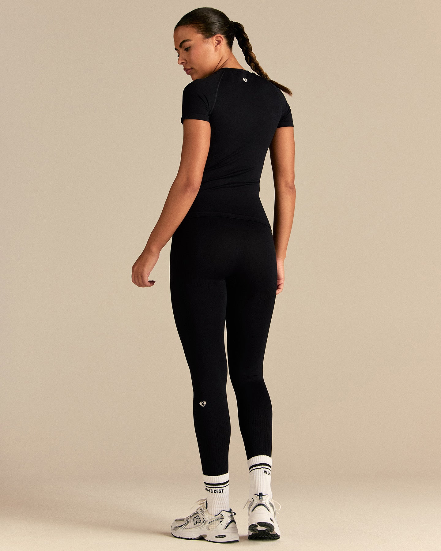 Power Short Sleeve Top | Black