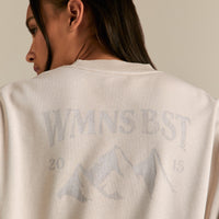 Comfort Outdoor Cropped Crew Neck | Stone