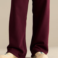 Comfort Cozy Straight Leg Joggers | Merlot