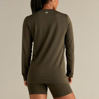 Lightweight Seamless Long Sleeve T-Shirt | Dark Olive