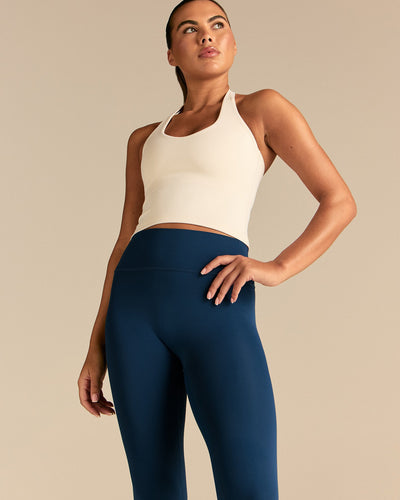 Essential High Waist Capri Leggings | True Navy
