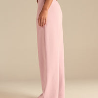 Comfort Lightweight Straight Leg Mid Waist Joggers | Sweet Pink