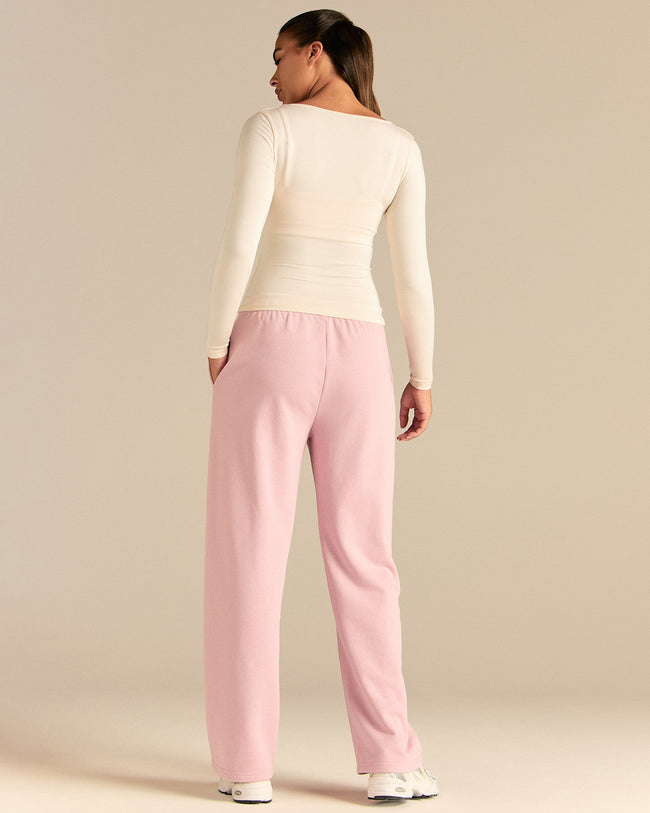 Smooth Contour Long Sleeve Reversible T-Shirt | Coconut White