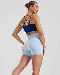 Power Seamless Shorts | Powder Blue