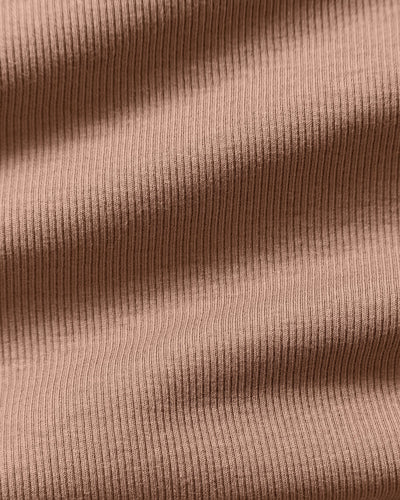 Comfort Ribbed Midi Tank | Mauve Taupe