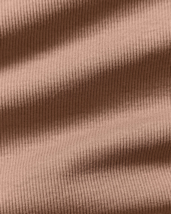 Comfort Ribbed Midi Tank | Mauve Taupe
