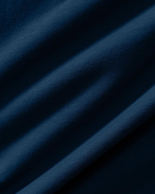 Cotton Contour Racer Tank | True Navy
