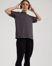 Comfort Oversized Short Sleeve T-Shirt | Graphite