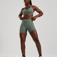 Define 2.0 Seamless Scrunch 4" Shorts | Sage