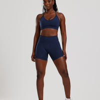 Define 2.0 Seamless Halter Neck Bra | Sapphire Blue