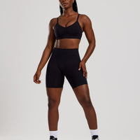 Define 2.0 Seamless Scrunch Bralette | Black