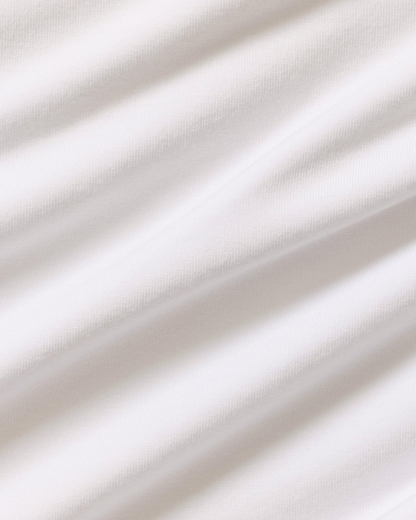 Smooth Contour Midi Short Sleeve T-Shirt | White