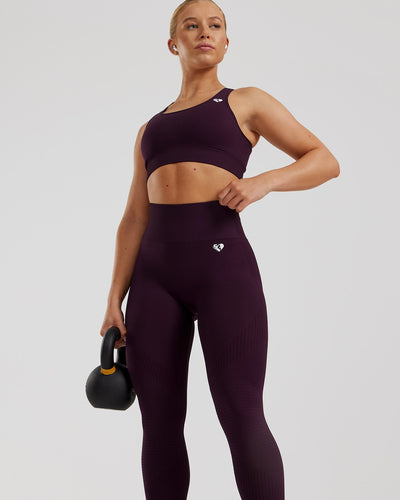 Power Seamless Leggings | Midnight Plum