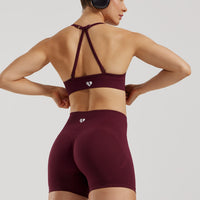 Define 2.0 Seamless Halter Neck Bra | Dark Cherry
