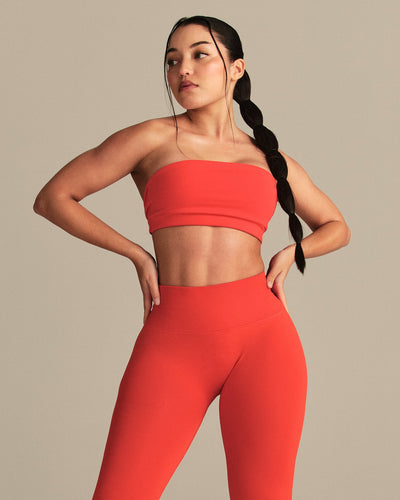 Define 2.0 Seamless Low Back Leggings | Lava Red