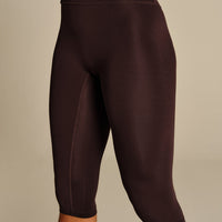 Essential High Waist Capri Leggings | Cafe Noir