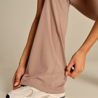 Essential High Waist Flared Leggings | Mauve Taupe