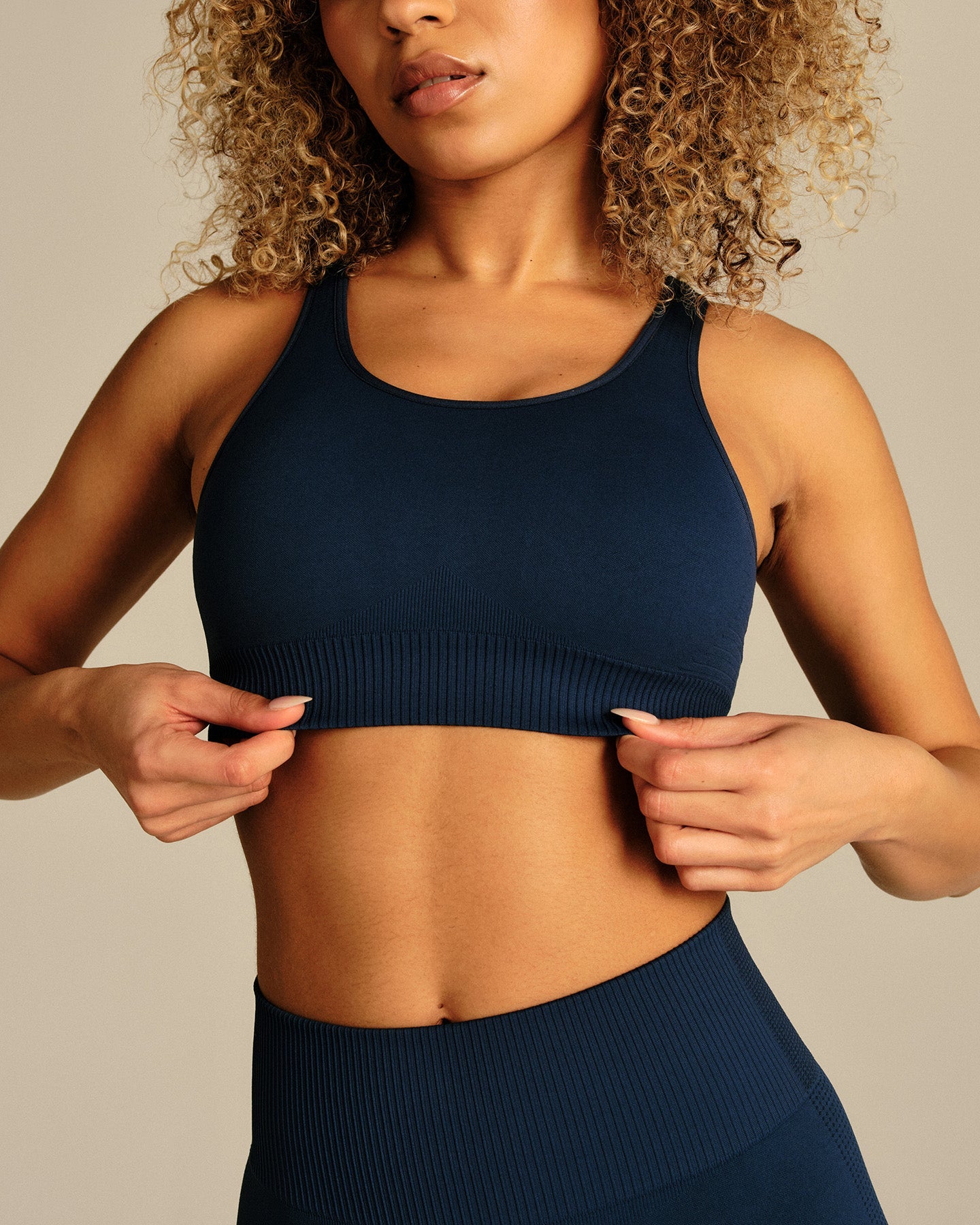 Power Adjustable Sports Bra | True Navy