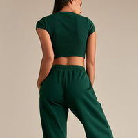 Comfort Graphic Ribbed Baby T-Shirt | Emerald