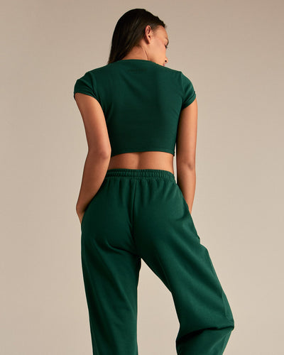 Comfort Graphic Ribbed Baby T-Shirt | Emerald