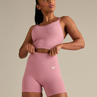 Power Seamless Shorts | Blush Pink