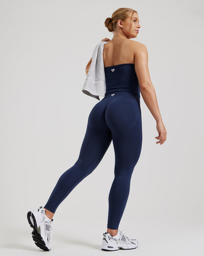 Define 2.0 Seamless Longline Bandeau Bra | Sapphire Blue