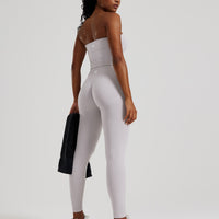 Define 2.0 Seamless Longline Bandeau Bra | Steel Grey