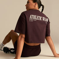 Comfort Athletic Club Cropped T-Shirt | Cafe Noir