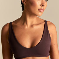Power Reversible Twist Bra | Cafe Noir