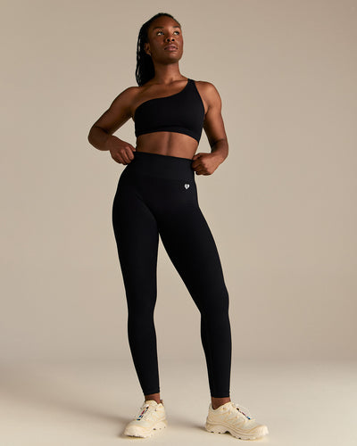 Power Seamless Scrunch Leggings | Black