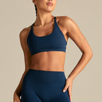 Define 2.0 Cross Back Bra | True Navy