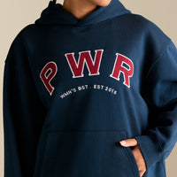 Comfort Oversized PWR Hoodie | True Navy